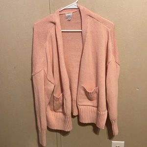 Pink cardigan